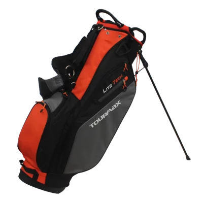 Tour Max Lite Tech Golf Bag - Black & Orange