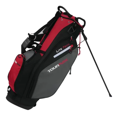 Tour Max Lite Tech Golf Bag - Black & Red