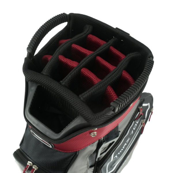 tourmax t700 delux bag red black